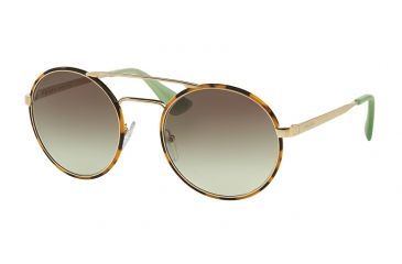 Image of Prada PR51SS Progressive Prescription Sunglasses PR51SS-7S04K1-54 - Lens Diameter 54 mm, Frame Color Pale Gold