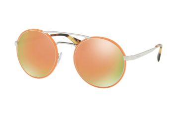 Image of Prada PR51SS Progressive Prescription Sunglasses PR51SS-VHS2D2-54 - Lens Diameter 54 mm, Frame Color Silver Orange
