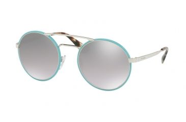 Image of Prada PR51SS Progressive Prescription Sunglasses PR51SS-VHT1A0-54 - Lens Diameter 54 mm, Frame Color Silver / Azure