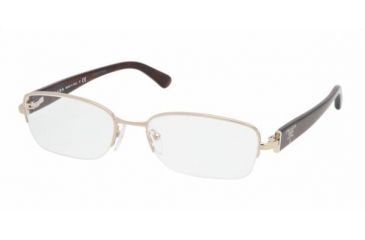 Image of Prada PR52NV #AB61O1 - Pale Gold Demo Lens Frame