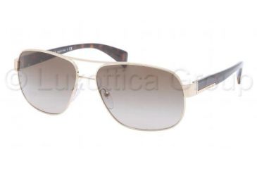 Image of Prada PR52PS Bifocal Prescription Sunglasses PR52PS-ZVN1X1-6115 - Lens Diameter 61 mm, Frame Color Pale Gold
