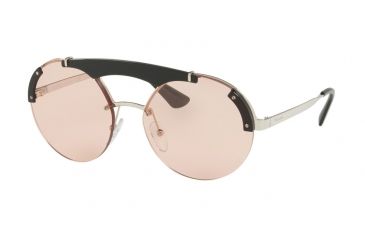 Image of Prada PR52US Progressive Prescription Sunglasses PR52US-1AB4Q0-37 - Lens Diameter 137 mm, Lens Diameter 37 mm, Frame Color Silver / Black
