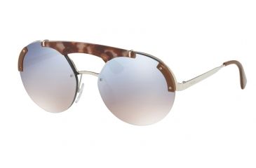 Image of Prada PR52US Progressive Prescription Sunglasses PR52US-C135R0-37 - Lens Diameter 137 mm, Lens Diameter 37 mm, Frame Color Silver/pink Havana/brown