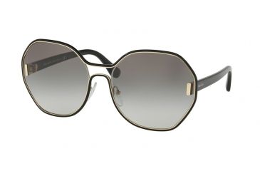 Image of Prada PR53TS Single Vision Prescription Sunglasses PR53TS-1AB0A7-62 - Lens Diameter 62 mm, Frame Color Pale Gold/Black