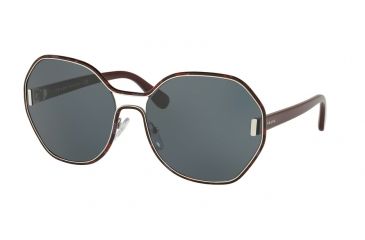 Image of Prada PR53TS Single Vision Prescription Sunglasses PR53TS-UE02K1-62 - Lens Diameter 62 mm, Frame Color Silver/pink Havana