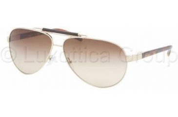 Image of Prada PR54NS Sunglasses ZVN6S1-6112 - Light Gold Brown Gradient