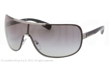 Image of Prada PR54OS Sunglasses 5AV3M1-41 - Gunmetal Frame, Grey Gradient Lenses