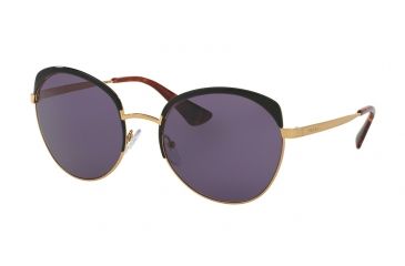 Image of Prada PR54SS Bifocal Prescription Sunglasses PR54SS-LAX6O2-59 - Lens Diameter 59 mm, Frame Color Antique Gold/black