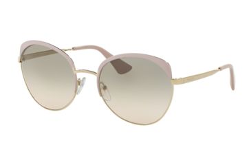 Image of Prada PR54SS Bifocal Prescription Sunglasses PR54SS-UF53H2-59 - Lens Diameter 59 mm, Frame Color Pink/Pale Gold