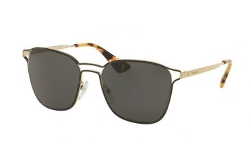 Image of Prada PR54TS Bifocal Prescription Sunglasses PR54TS-1AB5S0-55 - Lens Diameter 55 mm, Frame Color Black/pale Gold
