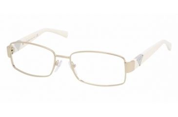Image of Prada PR56NV #ZVN1O1 - Pale Gold Demo Lens Frame