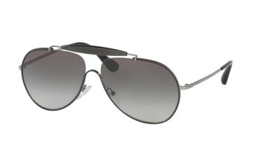 Image of Prada PR56SS Sunglasses 7AX5O0-59 - Top Black / Gunmetal Frame, Grey Gradient Lenses