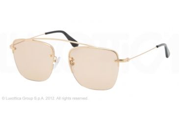 Image of Prada PR57OS Single Vision Prescription Sunglasses PR57OS-5AK9N1-51 - Lens Diameter 51 mm, Frame Color Gold