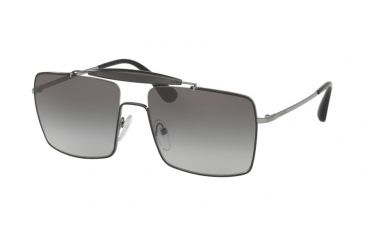 Image of Prada PR57SS Sunglasses 7AX5O0-58 - Top Black / Gunmetal Frame, Grey Gradient Lenses