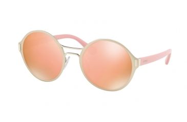 Image of Prada PR57TS Progressive Prescription Sunglasses PR57TS-EAG6S0-54 - Lens Diameter 54 mm, Frame Color Matte Pale Gold/pale Gold