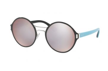 Image of Prada PR57TS Progressive Prescription Sunglasses PR57TS-GAQ6S2-54 - Lens Diameter 54 mm, Frame Color Black/Silver
