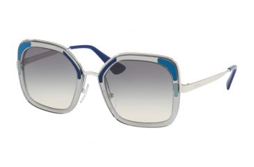 Image of Prada PR57US Prescription Sunglasses PR57US-LMD130-54 - Lens Diameter 54 mm, Frame Color Transparent Grey