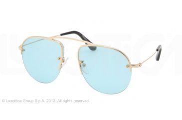Image of Prada PR58OS Progressive Prescription Sunglasses PR58OS-5AK0B5-52 - Lens Diameter 52 mm, Frame Color Gold