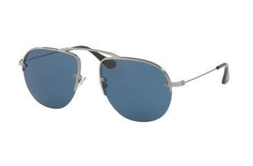 Image of Prada PR58OS Progressive Prescription Sunglasses PR58OS-5AV1V1-55 - Lens Diameter 55 mm, Frame Color Gunmetal