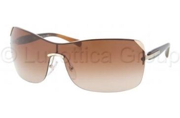 Image of Prada PR59OS Sunglasses ZVN1Z1-0139 - Pale Gold Frame, Brown Gradient Lenses