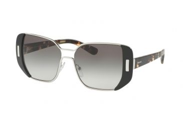 Image of Prada PR59SS Progressive Prescription Sunglasses PR59SS-1AB0A7-54 - Lens Diameter 54 mm, Frame Color Silver / Black