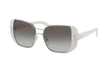 Image of Prada PR59SS Progressive Prescription Sunglasses PR59SS-USB0A7-54 - Lens Diameter 54 mm, Frame Color Silver/ivory