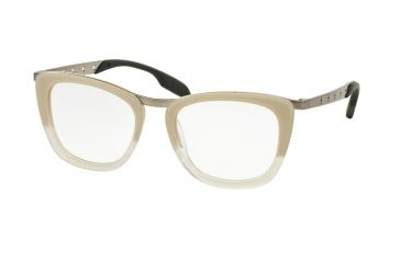 Image of Prada PR60RV Eyeglass Frames TWB1O1-51 - Ivory Gradient Opal Frame