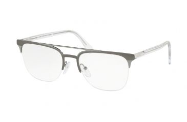 Image of Prada PR63UV Prescription Eyeglasses, 54mm, Matte Grey/gunmetal, PR63UV-LGF1O1-54-SV