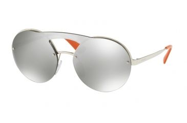 Image of Prada PR65TS Single Vision Prescription Sunglasses PR65TS-1BC2B0-36 - Lens Diameter 136 mm, Lens Diameter 36 mm, Frame Color Silver