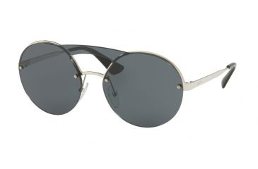 Image of Prada PR65TS Single Vision Prescription Sunglasses PR65TS-1BC5S0-36 - Lens Diameter 136 mm, Lens Diameter 36 mm, Frame Color Silver