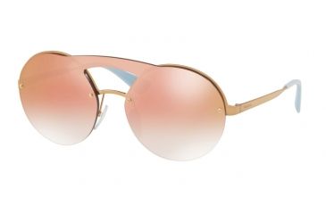 Image of Prada PR65TS Single Vision Prescription Sunglasses PR65TS-7OEAD2-36 - Lens Diameter 136 mm, Lens Diameter 36 mm, Frame Color Antique Gold