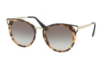 Image of Prada PR66TS Single Vision Prescription Sunglasses PR66TS-7S00A7-54 - Lens Diameter 54 mm, Frame Color Medium Havana