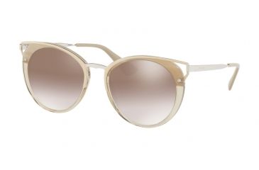 Image of Prada PR66TS Single Vision Prescription Sunglasses PR66TS-LKA4O0-54 - Lens Diameter 54 mm, Frame Color Striped Beige