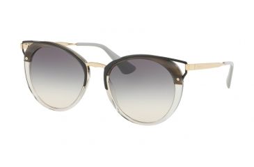 Image of Prada PR66TS Single Vision Prescription Sunglasses, 54mm, Striped Grey, PR66TS-MRU130-54-SV