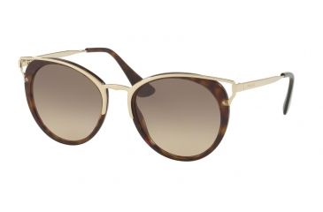 Image of Prada PR66TSF Single Vision Prescription Sunglasses PR66TSF-2AU3D0-54 - Lens Diameter 54 mm, Frame Color Havana