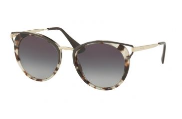 Image of Prada PR66TSF Single Vision Prescription Sunglasses PR66TSF-UAO5D1-54 - Lens Diameter 54 mm, Frame Color Spotted Opal Brown