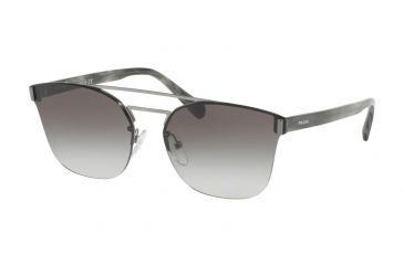 Image of Prada PR67TS Progressive Prescription Sunglasses PR67TS-5AV0A7-63 - Lens Diameter 63 mm, Frame Color Gunmetal