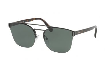 Image of Prada PR67TS Progressive Prescription Sunglasses PR67TS-VIX3O1-63 - Lens Diameter 63 mm, Frame Color Matte Brown