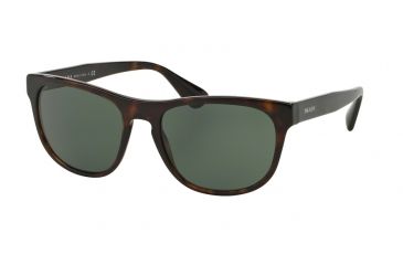 Image of PRADA LOGO PR14RS Single Vision Prescription Sunglasses PR14RS-2AU3O1-57 - Lens Diameter 57 mm, Frame Color Havana