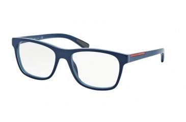Image of Prada PS01FV Progressive Prescription Eyeglasses TIO1O1-53 - Top Blu/azure/violet Frame