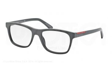 Image of Prada PS01FV Progressive Prescription Eyeglasses TIQ1O1-53 - Matte Grey Frame