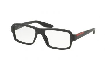 Image of Prada PS01GV Single Vision Prescription Eyeglasses UB41O1-53 - Matte Grey Gradient Frame