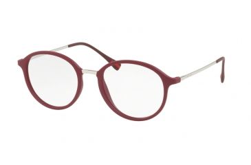Image of Prada PS01IV Eyeglass Frames VYX1O1-51 - Bordeaux Rubber Frame