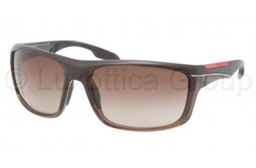 Image of Prada PS01NS Single Vision Prescription Sunglasses PS01NS-GAJ6S1-6318 - Lens Diameter 63 mm, Frame Color Brown Demi Shiny