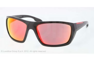 Image of Prada PS01OS Single Vision Prescription Sunglasses PS01OS-1AB6Y1-61 - Lens Diameter 61 mm, Lens Diameter 61 mm, Frame Color Black