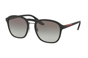 Image of Prada PS02SS Progressive Prescription Sunglasses PS02SS-DG00A7-55 - Lens Diameter 55 mm, Frame Color Black Rubber