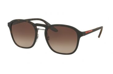 Image of Prada PS02SS Progressive Prescription Sunglasses PS02SS-U616S1-55 - Lens Diameter 55 mm, Frame Color Havana Rubber
