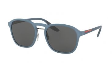 Image of Prada PS02SS Progressive Prescription Sunglasses PS02SS-VHE1A1-55 - Lens Diameter 55 mm, Frame Color Opal Avio Rubber