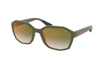 Image of Prada PS02VS Sunglasses 578743-57 - , Blue Grad Green Mirror Red Lenses