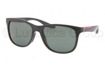 Image of Prada PS03OS Single Vision Prescription Sunglasses PS03OS-1AB3O1-5518 - Lens Diameter 55 mm, Frame Color Black